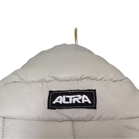 Vintage Altra Down Puffer Vest Womens M Boulder CO Pale Gray Sleeveless Jacket - Picture 4 of 9